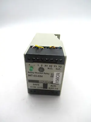GE INT-03-024 Safety Gate Relay 24VDC Out: 120-230VAC/30-60VDC • $219.99
