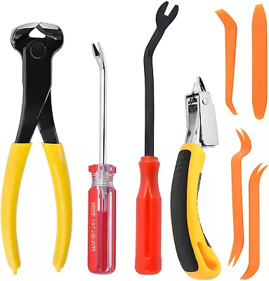 8 Pcs Upholstery And Construction Staple Remover Tack And Nail Puller For Easil • $33.96