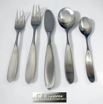 Lauffer Towle Stainless MAGNUM 5 Pc Place Setting(s)  NORWAY Nr Mint • $129.95