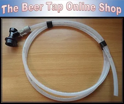 £9.45 • Buy 3/8  Beer Line / Pipe With Ball Lock Disconnect, John Guest Push-Fit. Corny Keg