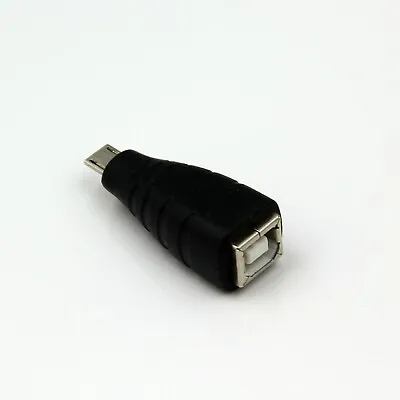 Micro USB Male Plug To Type B Female Socket Printer Scanner PC Adapter Convertor • £2.62