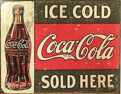 £2.95 • Buy A4 Print - Vintage Coca Cola Sign (Antique Kitchen Art Home Picture Poster)