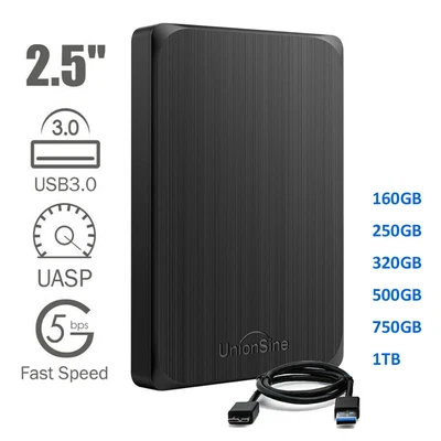 External Hard Drive USB 3.0 High Speed HDD 320GB 500GB 1TB SMART TV XBOX MAC PC • £25.99