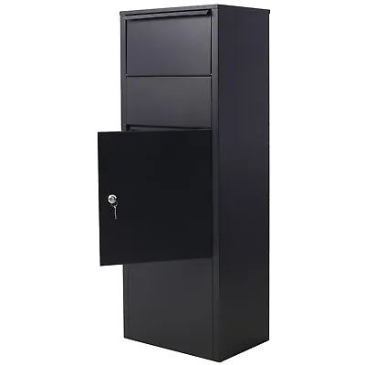 Large Parcel Drop Box Freestanding Mailbox Lockable For Package Delivery Storage • $147