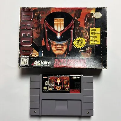 Judge Dredd SNES Super Nintendo 1995 Game And Box • $39.99