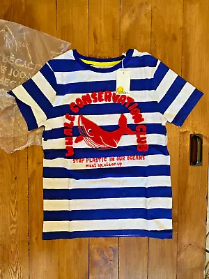 NWT Brand New Mini Boden Whale Conservation Tee Embroidered 11/12 • $30