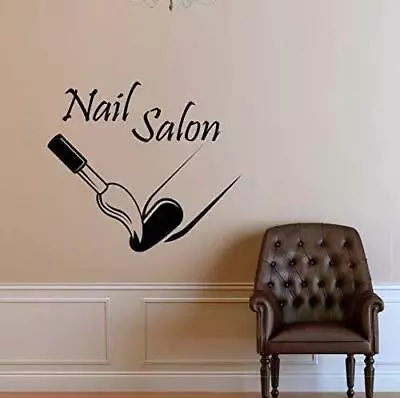 Wall Vinyl Sticker Beauty Shop Store Decal Barber SPA Salon Hair Cut Nail Sign • $17.99