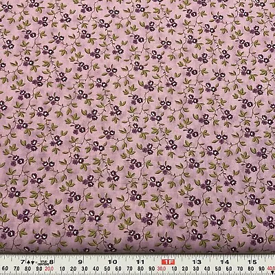 Clover Meadow By Jan Patek Quilts For Moda Floral Purple Cotton By The HALF YARD • $6