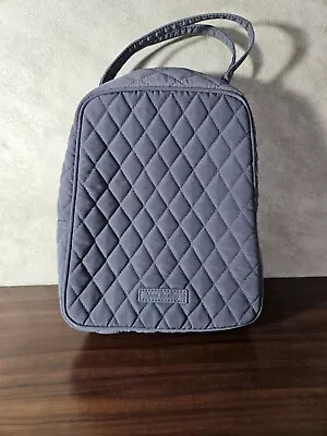 Vera Bradley Gray Quilted Insulated Lunch Bag • $15.50