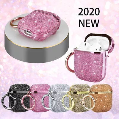 $16.99 • Buy For Apple Airpods Pro / 1 / 2 / 3 Luxury 3D Glitter Bling Hard Case Cover + Hook