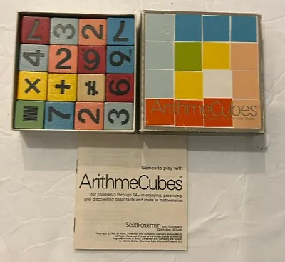 Vintage ArithmeCubes Math Aid Learn Game Education Scott Foresman - Complete • $15.99