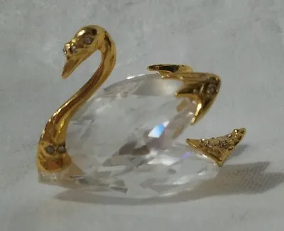 Swarovski Crystal Gold Trimlite Strass Giftware Suite Swan Crystal Eyes • $40