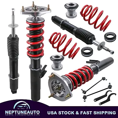 4PCS Full Coilover Strut Shocks ASSY For VW 06-09 GTI 03-07 Golf MK5 Adjustable • $220.95