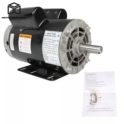 5 HP 1Phase Compressor Duty Electric Motor 230 V 3450 RPM Frame-56HZ 7/8'' Shaft • $217.55