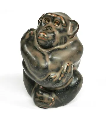 Royal Copenhagen Sung Glazed Monkey Chimp Gorilla Stamped Knud Kyhn 20188 • £45