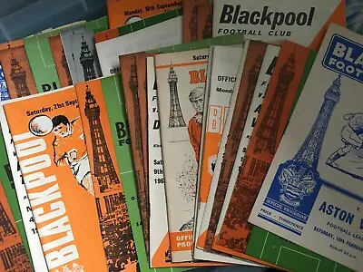 Blackpool HOME Programmes 1950s 1960s 1970s League & Cup • £2