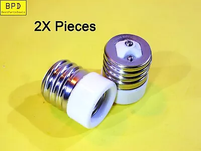 2x Porcelain E39 To E26 Socket Adapter Mogul To Medium 660W 600V 42TU E328750 • $14.99