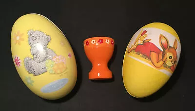 Easter “Me To You” Egg Tin Rabbit Giftbox Orange Floral Egg Cup. • £6.99