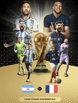 £149.99 • Buy World Cup Final Programme  2022 Argentina V France  OFFICIAL ISSUE . New Sealed