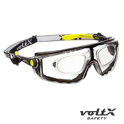 £14.99 • Buy VoltX 'QUAD' 4 In 1, FULL LENS Reading Safety Glasses - Clear UV Class 1 Lens