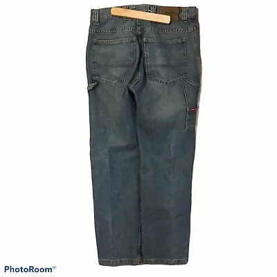 ChapÕs Mens Size 32x32  Carpenter Blue Jeans  100%cotton Made In  USA Zipper • $16.80