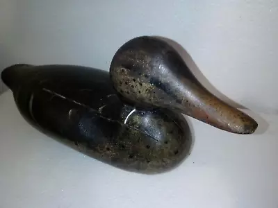 Antique  Duck Decoys Malard Hen Solid Wood Mason Detroit 1920 • $289