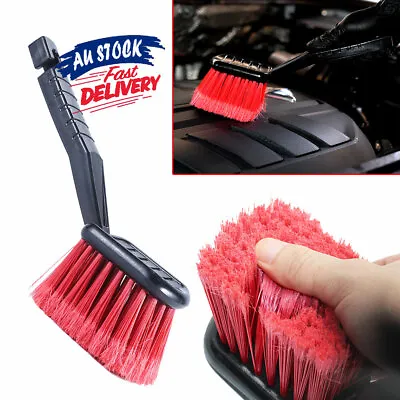 Motorcycle Cleaning Car Wheel Brush With Handle Tire Cleaner Auto Detailing • $12.99