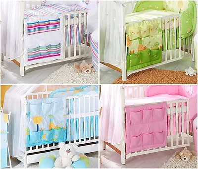 Cot Tidy Organiser For Cot & Cot Bed Many Designs 6 Pockets • £9.99