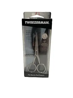1 Set Of Tweezerman Moustache Scissors And Comb Brand New And Sealed In Package • $13.99
