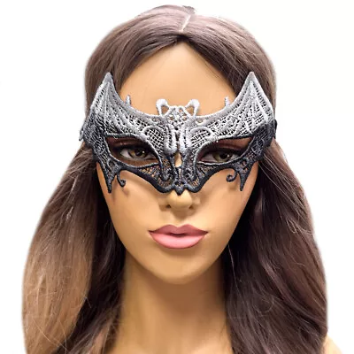 Silver Bat Woman Mask Costume Halloween Masquerade Mask For Women Men USA SELLER • $14.95