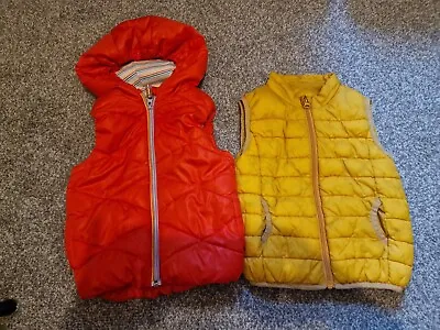 Two Unisex Kids Gilet Warmer NEXT Brand 2-3 Years & 18-24 Months Outdoor Clothes • £3.99