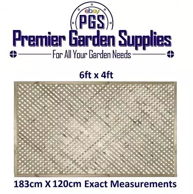 6x4 Elite Privacy Alderley Diamond Trellis 183x120 Garden Lattice Fence Topper • £45