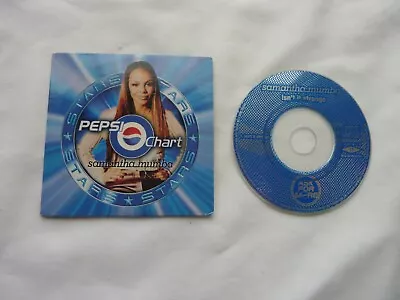 Samantha Mumba Isn't It Strange 1 Track 3 Inch Mini CD Single Pepsi Chart Promo • £9.99