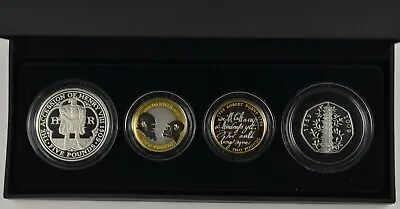 2009 Silver Proof 4 Coin Piedfort Set - Kew Gardens  Darwin  Burns Henry Viii • £749.95