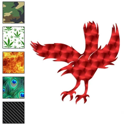 $14.37 • Buy Angry Crow Raven Bird, Vinyl Decal Sticker, 40 Patterns & 3 Sizes, #1304