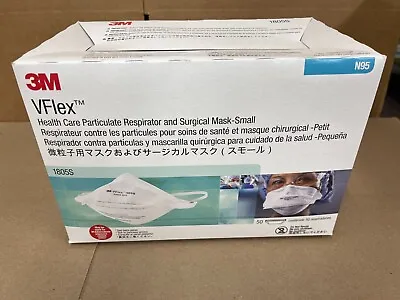 Box Of 50 3M VFlex Particulate Respirator NIOSH N95 Surgical Mask Small # 1805S • $25