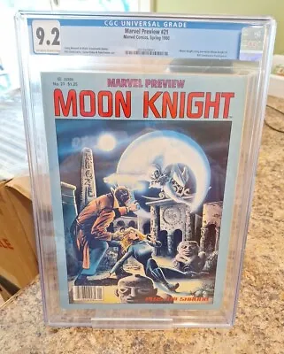 Marvel Preview #21 CGC 9.2 1980 Classic COVER. MOON KNIGHT! • $200