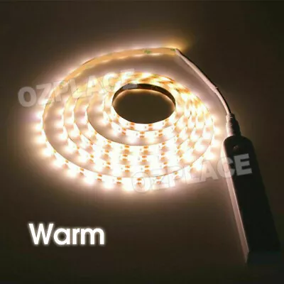 Battery Operated LED Strip Light Wireless PIR Motion Sensor Wardrobe Cabinet AU • $7.45