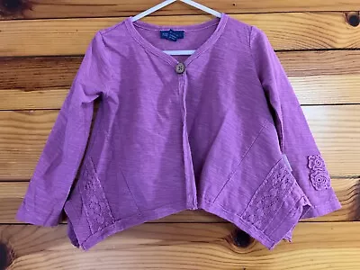 Naartjie Purple Cadigan Top Girls Size 18-24 Months • $16.99