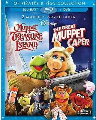 The Great Muppet Caper / Muppet Treasure Island [New Blu-ray] With DVD Widesc • £25.91