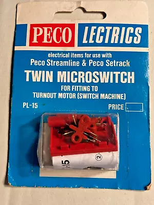 N Scale Peco Lectrics Twin Microswitch #PL-15 Factory Sealed • $3.50