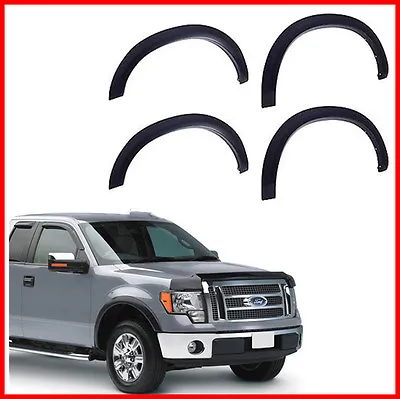 OE Style For 09-14 FORD F150 Pickup Fender Flares Protector Set Matte Black • $75.50