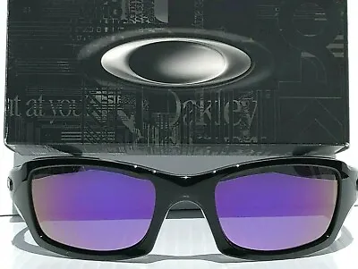 NEW* Oakley FIVES Squared BLACK W POLARIZED Galaxy Purple Lens Sunglass 9238 • $89.87