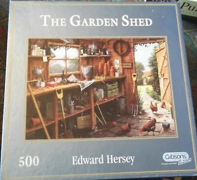 Gibsons 500 Piece Jigsaw - The Garden Shed - Edward Hersey • £2.50