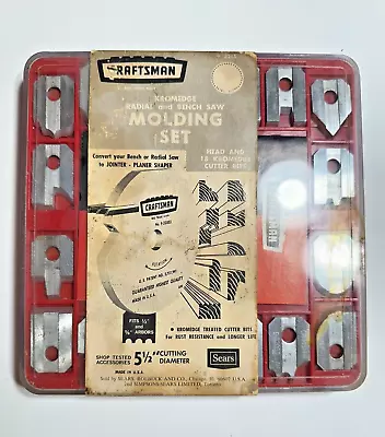 Sears Craftsman Kromedge Radial & Bench Saw MOLDING SET 9-3215 18 Bits • $39.95