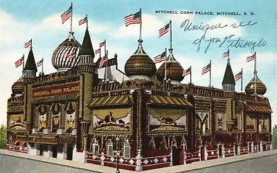 Vintage Postcard Mitchell Corn Palace South Dakota Pub. Dakota News Agency • $8.09