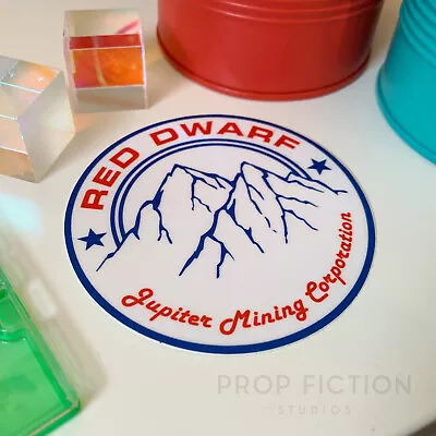 £5.65 • Buy Cosplay Display Prop - Red Dwarf JMC Emblem Case Sticker / Spaceship Set Decal