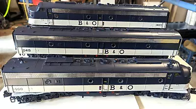 MTH PREMIUM O No. 20-2891-1 BALTIMORE & OHIO E-8 DIESEL A-B-A -- JUST SERVICED! • $64