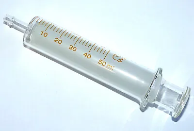 Glass Syringe 5/10/20/50/100 Ml Cc Re-usable Lab Ink Sampler No Needle New • $16.19