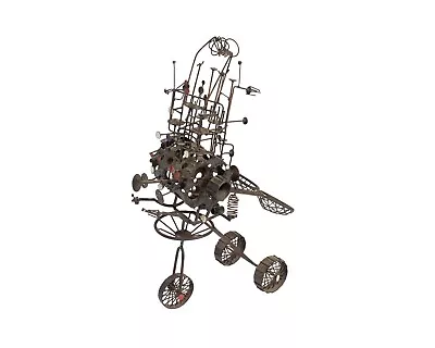 Joseph A. Burlini 1968 Signed Metal Bicycle Sculpture • $798